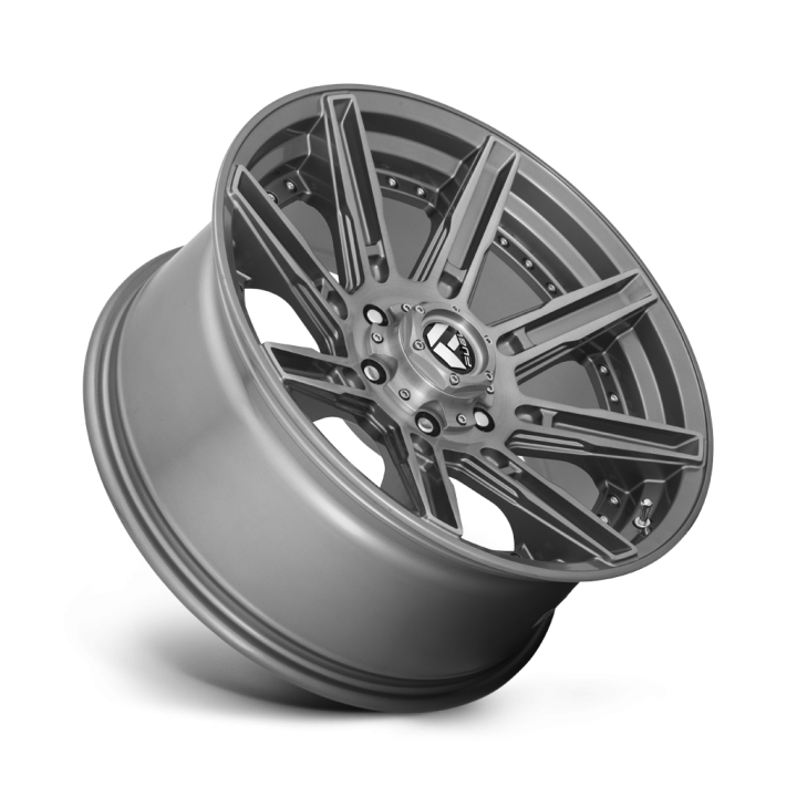 Felga aluminiowa D710 ROGUE PLATINUM Brushed Gun Metal Tinted Clear FUEL - ujęcie 2