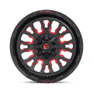 Felga aluminiowa D612 STROKE Gloss Black W/ Red Tint FUEL - ujęcie 2