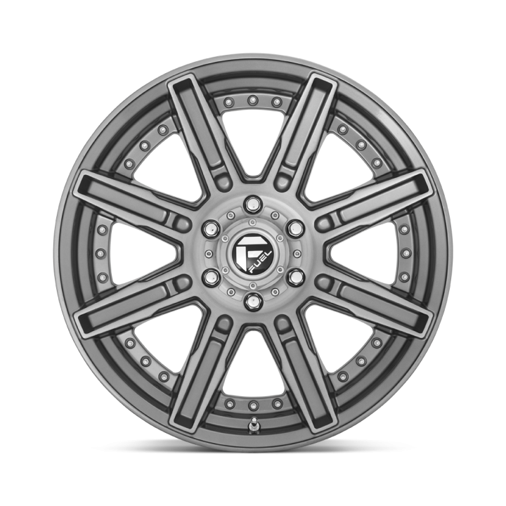 Felga aluminiowa D710 ROGUE PLATINUM Brushed Gun Metal Tinted Clear FUEL - ujęcie 3