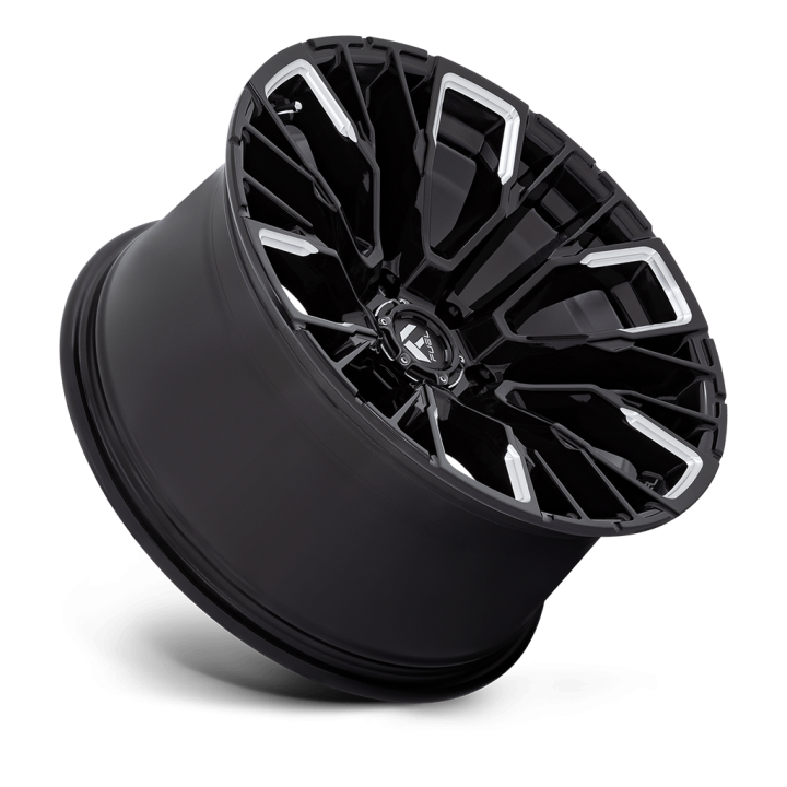 Felga aluminiowa D849 REBAR Gloss Black Milled FUEL - ujęcie 2