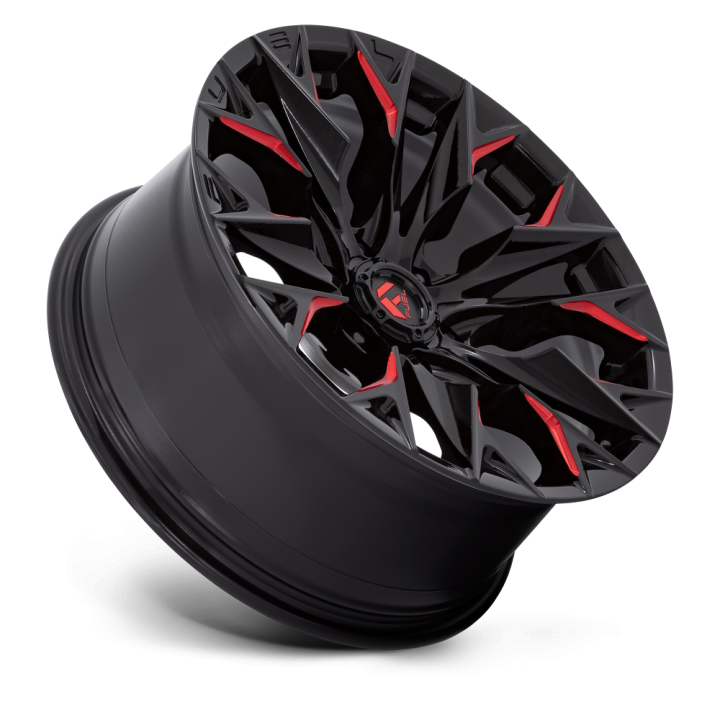 Felga aluminiowa D823 Flame Gloss Black Milled W/ Candy RED Fuel - ujęcie 2