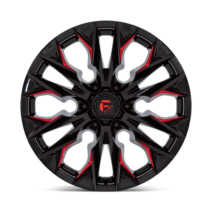 Felga aluminiowa D823 Flame Gloss Black Milled W/ Candy RED Fuel - ujęcie 3