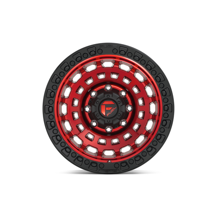 Felga aluminiowa D632 Zephyr Candy RED Black Bead Ring Fuel - ujęcie 3