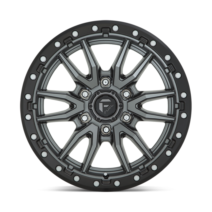 Felga aluminiowa D680 Rebel Matte GUN Metal Black Bead Ring Fuel - ujęcie 2