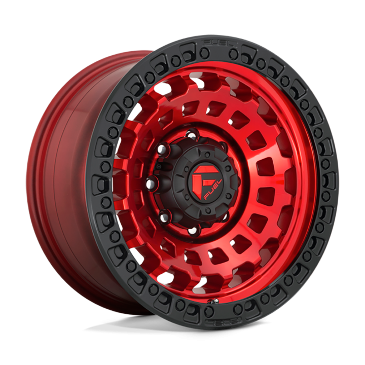 Felga aluminiowa D632 Zephyr Candy RED Black Bead Ring Fuel