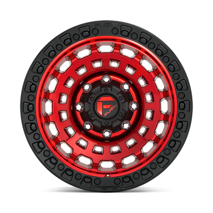 Felga aluminiowa D632 Zephyr Candy RED Black Bead Ring Fuel - ujęcie 3