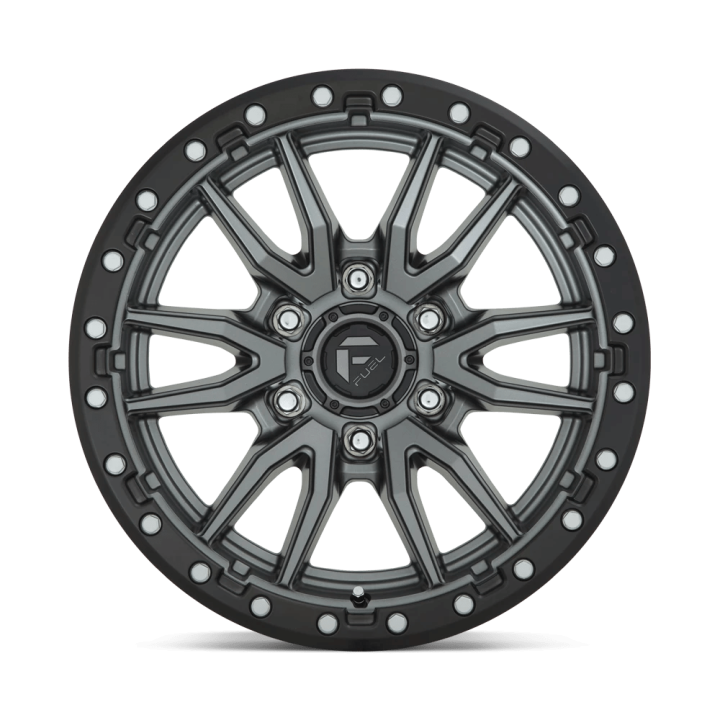 Felga aluminiowa D680 Rebel Matte GUN Metal Black Bead Ring Fuel - ujęcie 3