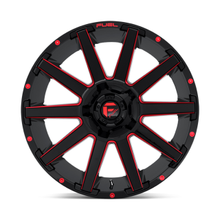 Felga aluminiowa D643 Contra Gloss Black RED Tinted Clear Fuel - ujęcie 2