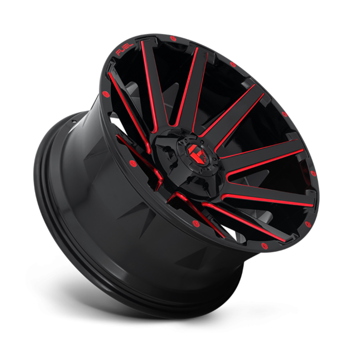 Felga aluminiowa D643 Contra Gloss Black RED Tinted Clear Fuel - ujęcie 3