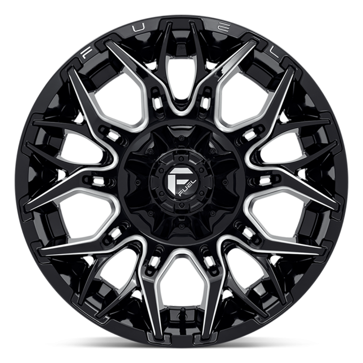 Felga aluminiowa D769 Twitch Glossy Black Milled Fuel - ujęcie 3