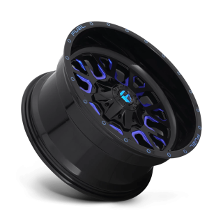 Felga aluminiowa D645 Stroke Gloss Black Blue Tinted Clear Fuel - ujęcie 2