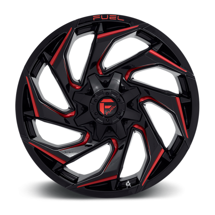 Felga aluminiowa D755 Reaction Gloss Black Milled W/ RED Tint Fuel - ujęcie 3