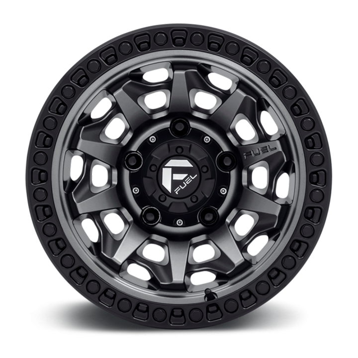 Felga aluminiowa D716 Covert Matte GUN Metal Black Bead Ring Fuel - ujęcie 3
