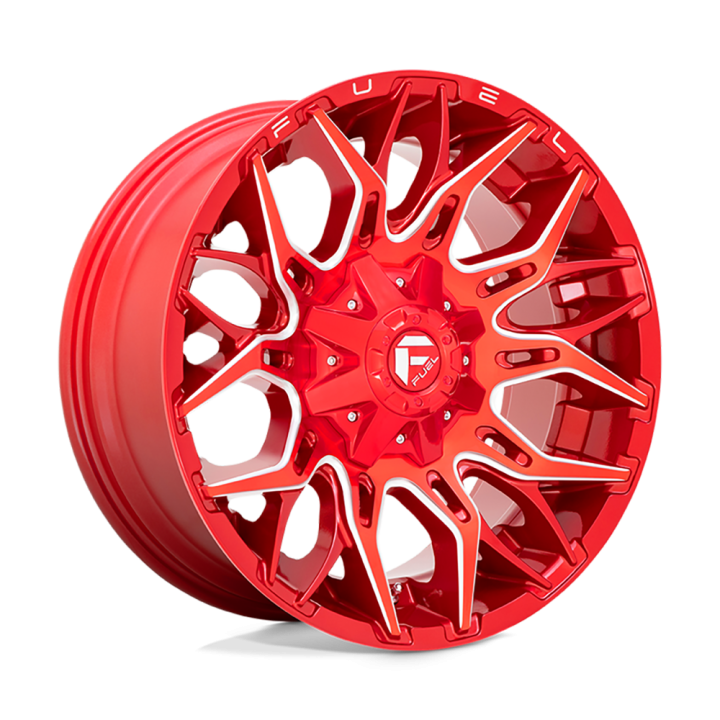 Felga aluminiowa D771 Twitch Candy RED Milled Fuel