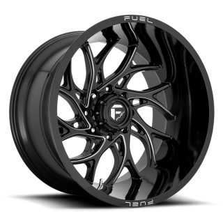 Felga aluminiowa D741 Runner Gloss Black Milled Fuel