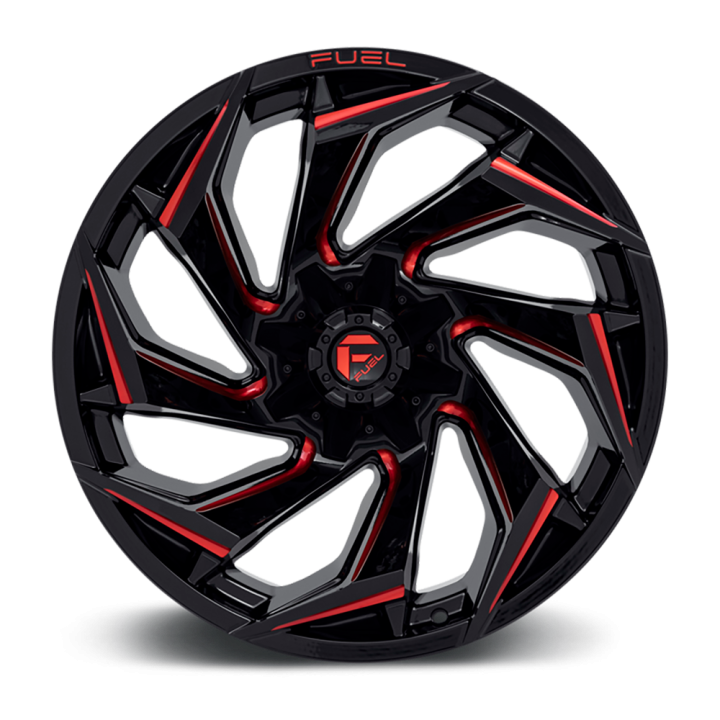 Felga aluminiowa D755 Reaction Gloss Black Milled W/ RED Tint Fuel - ujęcie 3