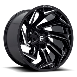 Felga aluminiowa D753 Reaction Gloss Black Milled Fuel