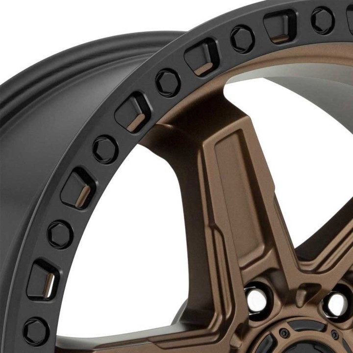 Felga aluminiowa D699 Kicker 6 Matte Bronze Black Bead Ring Fuel - ujęcie 6