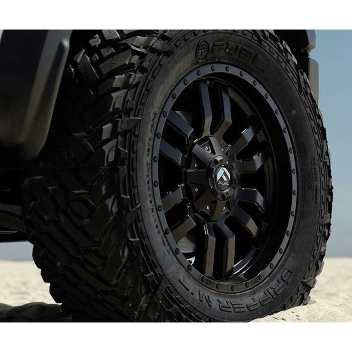 Felga aluminiowa D596 Sledge Matte Black/Gloss Black Lip Fuel - ujęcie 7