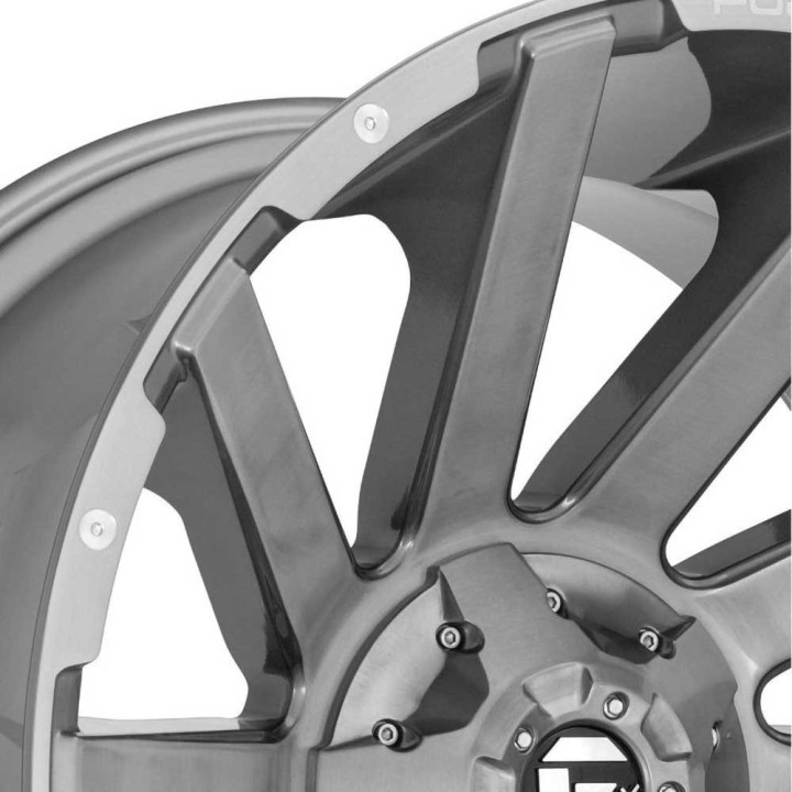 Felga aluminiowa D714 Contra Brushed Gun Metal/Tinted Clear Fuel - ujęcie 4