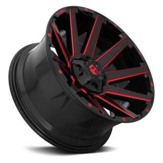 Felga aluminiowa D643 Contra Gloss Black/Candy Red Fuel - ujęcie 2