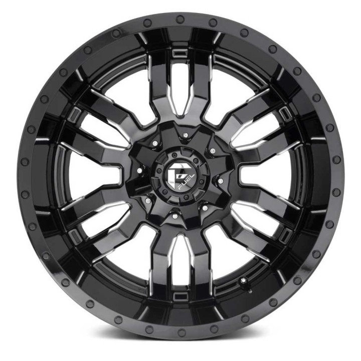 Felga aluminiowa D595 Sledge Gloss Black Milled Fuel - ujęcie 2