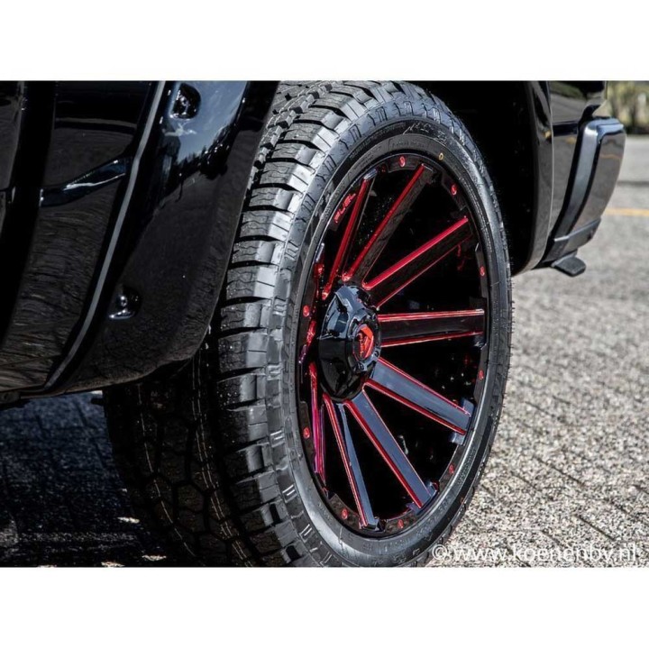 Felga aluminiowa D643 Contra Gloss Black/Candy Red Fuel - ujęcie 5