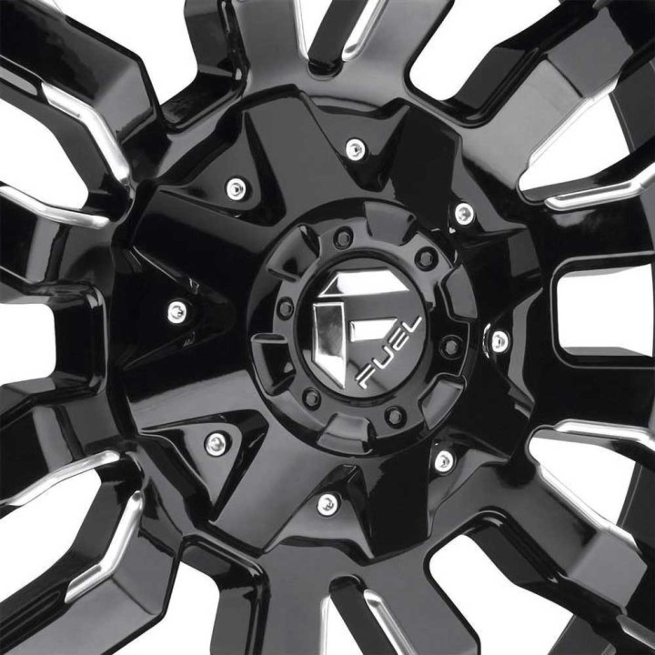 Felga aluminiowa D595 Sledge Gloss Black Milled Fuel - ujęcie 5