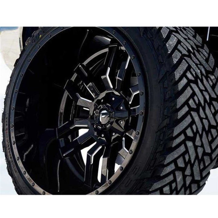 Felga aluminiowa D596 Sledge Matte Black/Gloss Black Lip Fuel - ujęcie 5