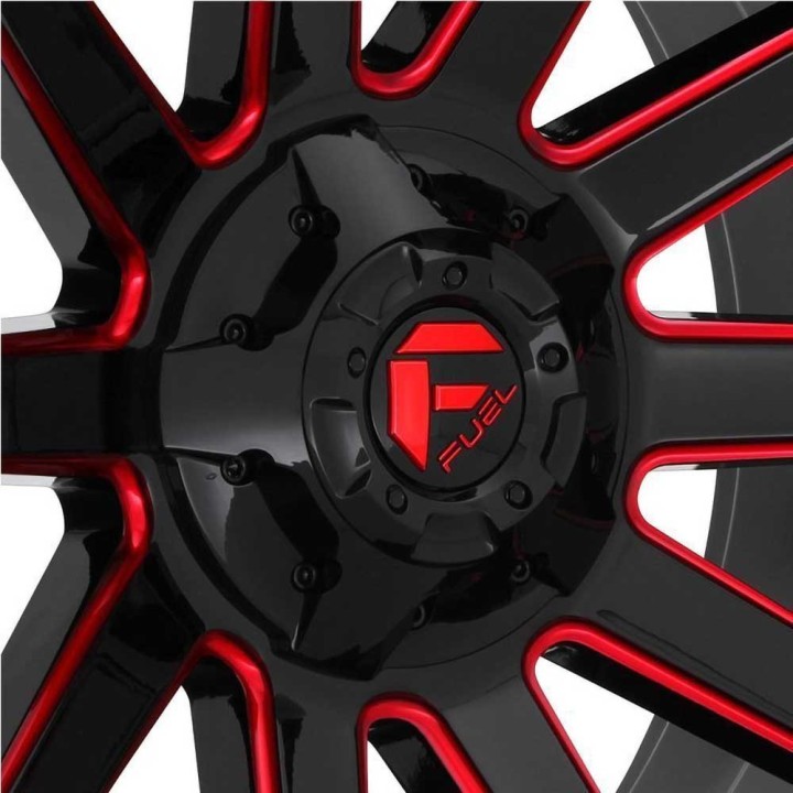 Felga aluminiowa D643 Contra Gloss Black/Red Tinted Clear Fuel - ujęcie 4