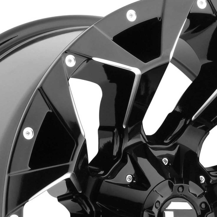 Felga aluminiowa D576 Assault Gloss Black Milled Fuel - ujęcie 4