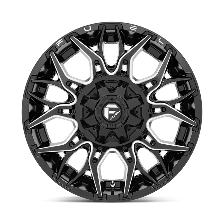 Felga aluminiowa D769 TWITCH Glossy Black Milled Fuel - ujęcie 3