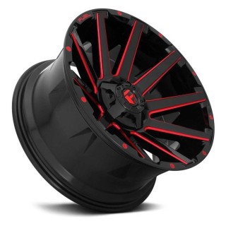 Felga aluminiowa D643 Contra Gloss Black/Red Tinted Clear Fuel - ujęcie 2