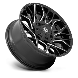 Felga aluminiowa D769 TWITCH Glossy Black Milled FUEL - ujęcie 2