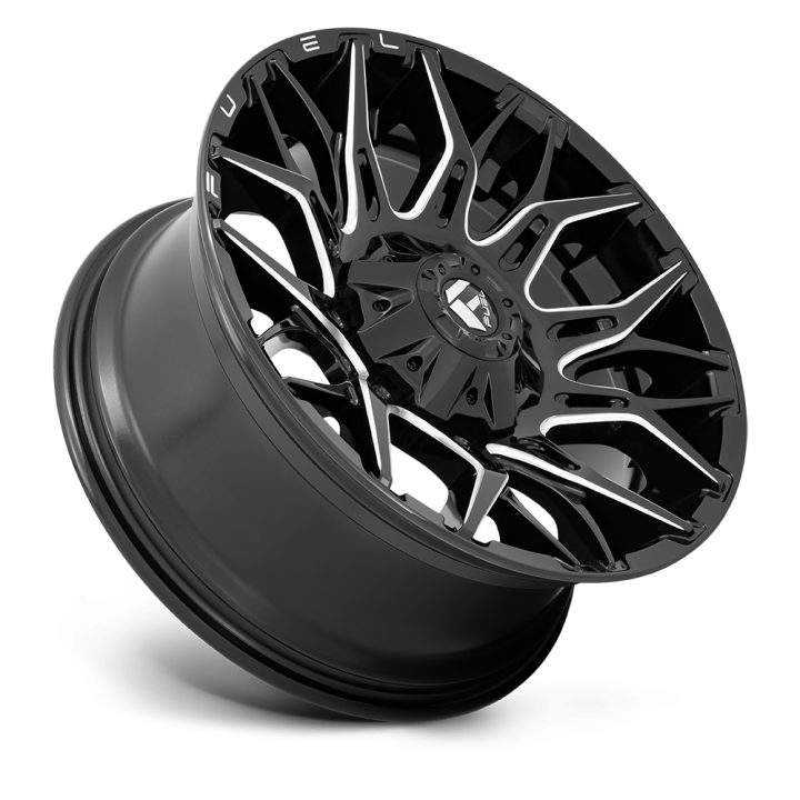 Felga aluminiowa D769 TWITCH Glossy Black Milled FUEL - ujęcie 2