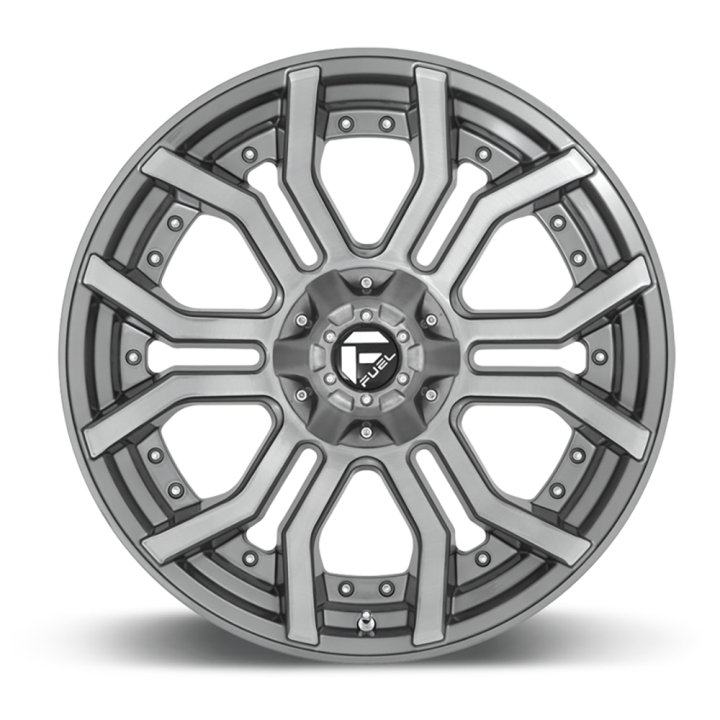 Felga aluminiowa D713 Rage Brushed Gun Metal/Tinted Clear Fuel - ujęcie 2