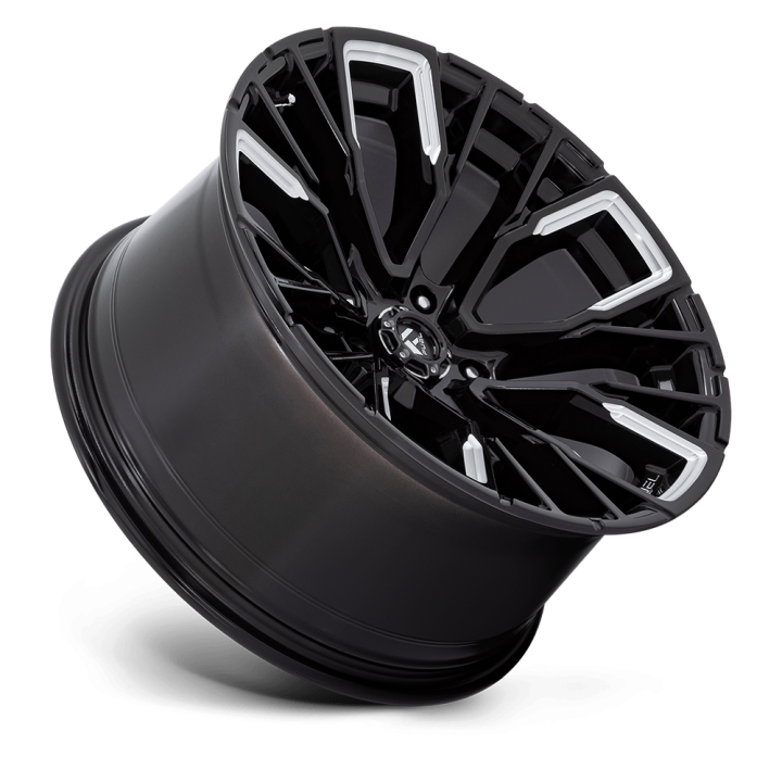 Felga aluminiowa D849 REBAR Gloss Black Milled FUEL - ujęcie 2