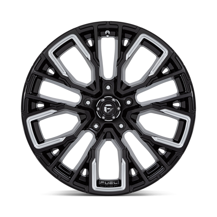 Felga aluminiowa D849 REBAR Gloss Black Milled FUEL - ujęcie 3