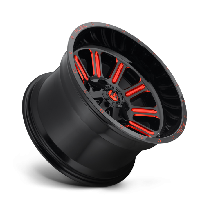 Felga aluminiowa D621 HARDLINE Gloss Black W/ Red Tint FUEL - ujęcie 3