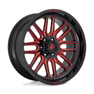 Felga aluminiowa D663 IGNITE Gloss Black Red Tinted Clear FUEL