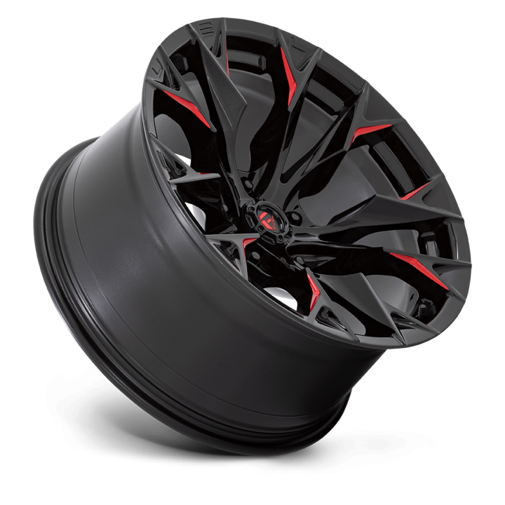 Felga aluminiowa D823 FLAME Gloss Black Milled W/ Candy Red FUEL - ujęcie 2
