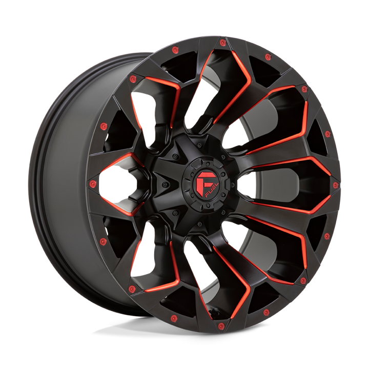 Felga aluminiowa D787 ASSAULT Matte Black Red Milled FUEL