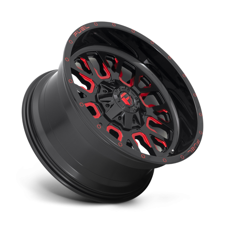 Felga aluminiowa D612 STROKE Gloss Black Red Tinted Clear FUEL - ujęcie 3