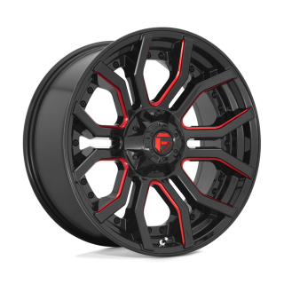 Felga aluminiowa D712 RAGE Gloss Black Red Tinted Clear FUEL