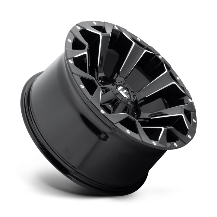 Felga aluminiowa D576 ASSAULT Gloss Black Milled FUEL - ujęcie 2