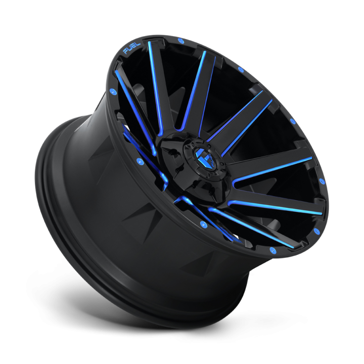 Felga aluminiowa D644 CONTRA Gloss Black Blue Tinted Clear FUEL - ujęcie 2