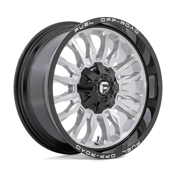 Felga aluminiowa D798 ARC Silver Brushed Face W/ Milled Black Lip FUEL