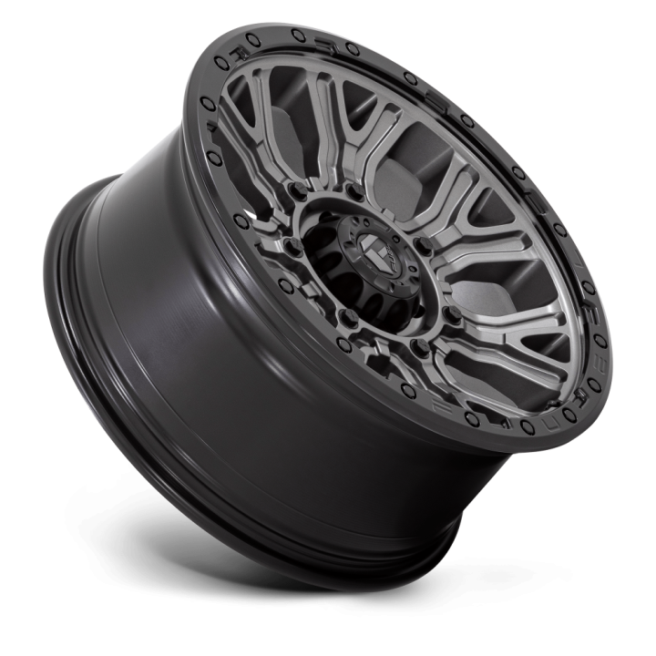 Felga aluminiowa D825 TRACTION Matte Gunmetal W/ Black Ring FUEL - ujęcie 2