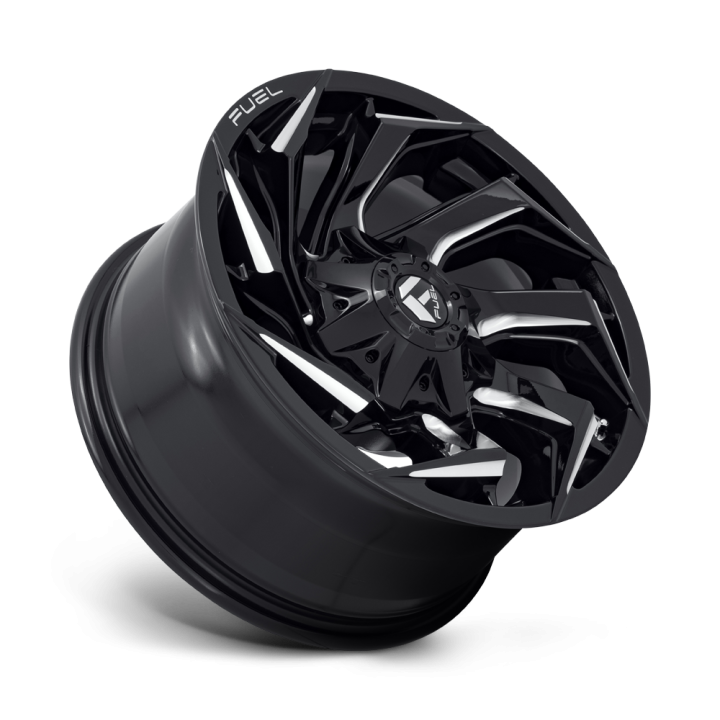 Felga aluminiowa D753 REACTION Gloss Black Milled FUEL - ujęcie 2