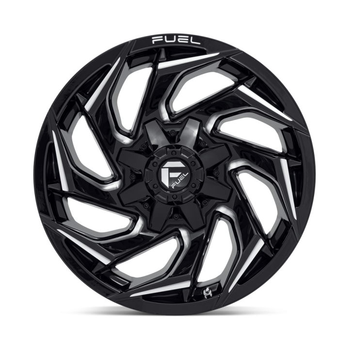 Felga aluminiowa D753 REACTION Gloss Black Milled FUEL - ujęcie 3